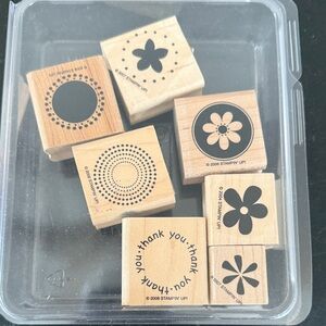 Vintage Flower Rubber Stamps | Stampin’ Up 2006